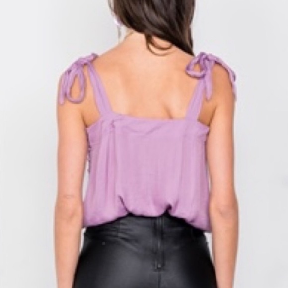 Mustard Seed Lilac Butterfly thong bodysuit - Picture 2 of 11